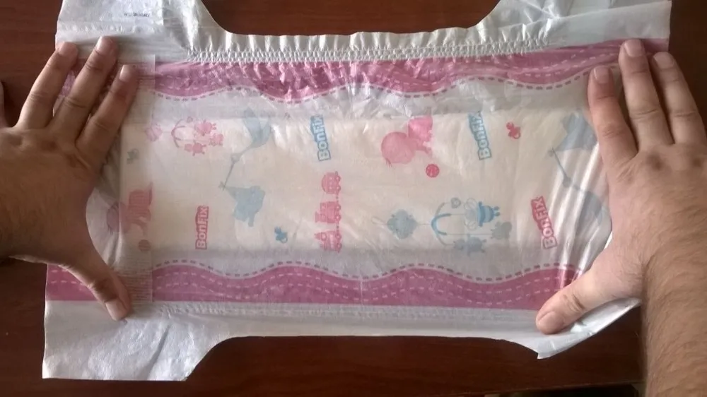 Bonfix Quality Baby Diaper Cloth like 3-6kg 72Pcs/Pk