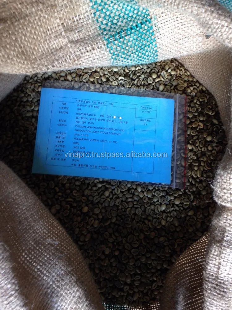 Green Coffee Beans made in Vietnam, Organic Coffee Bean best price best quality