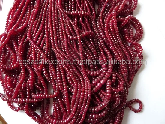 Red Ruby Beads 6 mm Natural Precious Loose Faceted Gemstones Strand Bead