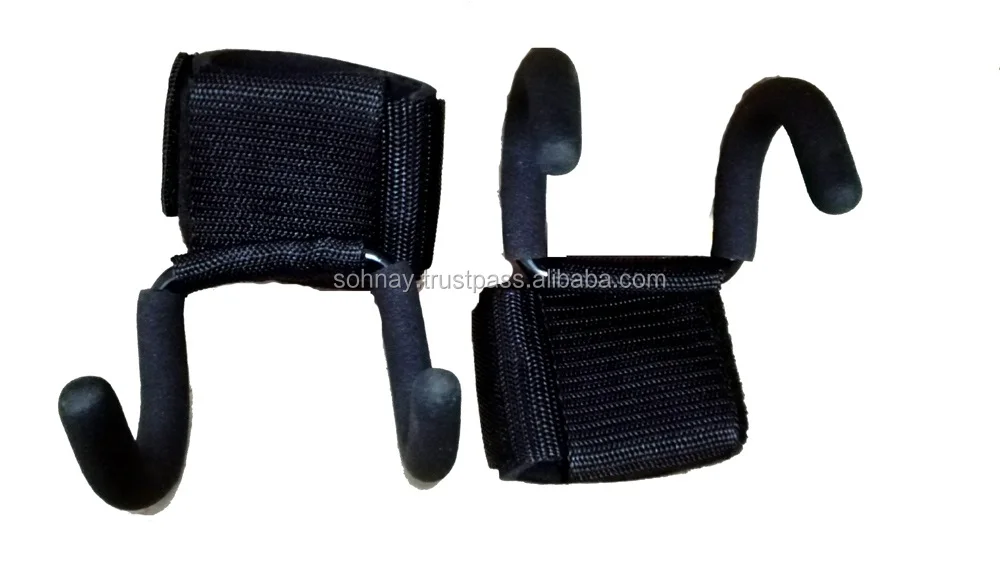 Weight Lifting Hooks Grips with Wrist Wraps/Straps Weightlifting Gloves Grip Wrist Support for Deadlifts Workout with logos