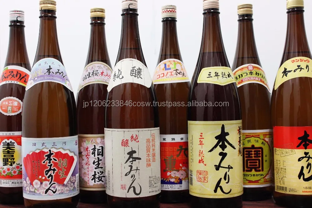 Various brands of traditional soy sauce and miso , mirin also available