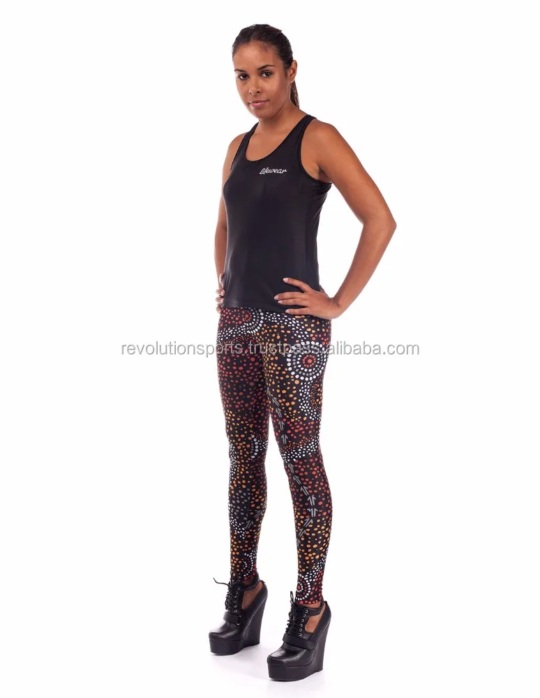 Hot seller female tight yoga pants with full sublimation & breathable fabric 2018 Best Hot seller