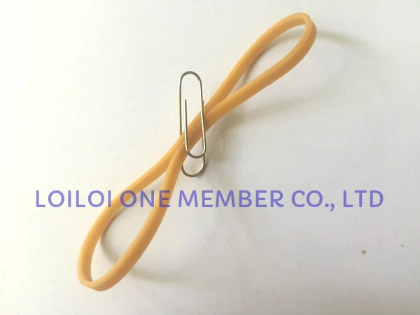 Elastic Rubber Bands durable Natural color length 100MM / Strong Rubber stretch latex band high quality for Stationery Use