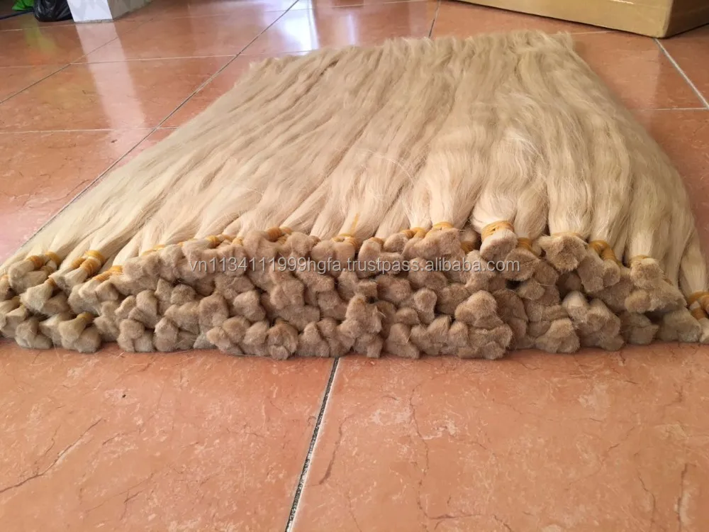 
EKKO blonde keratin #613 color Hair Extensions Straight Hair in bulk 15