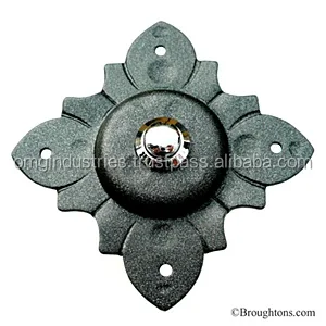 OMG Industries Brass Antique Door Bell Push Button