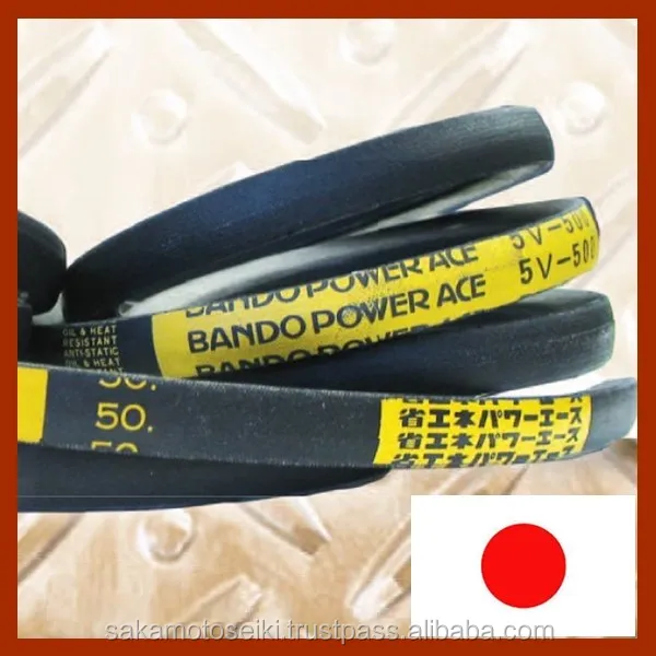 Various types of long lasting BANDO vbelt made in Japan