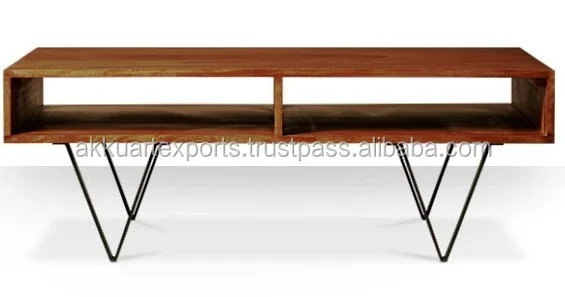 VAIN Modern Living Room Furniture Industrial Style Solid Wood Coffee Table for Home Use