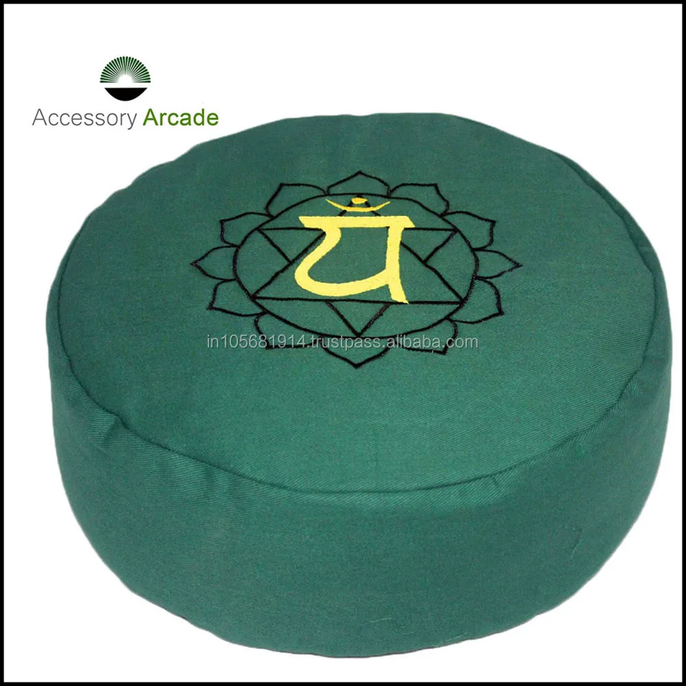 Zafu Cushion For Yoga Meditation Postures With Washable Outer Cover Best Quality Cushion Buy at Minimal Price