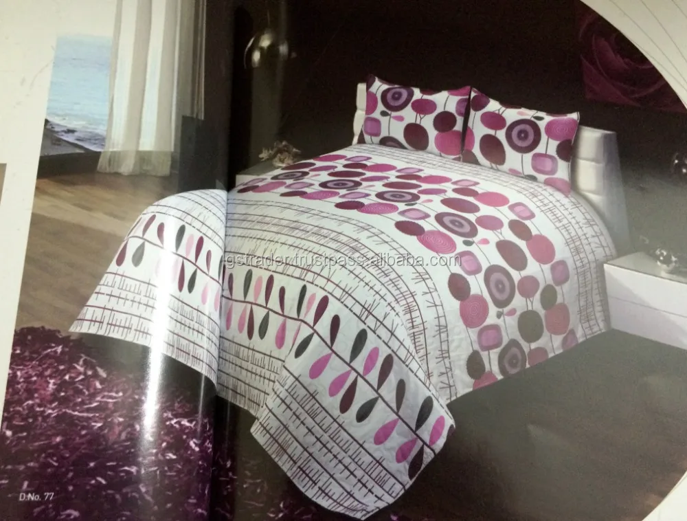 bed spread 100% indian cotton bed cover bedspread sheet from india