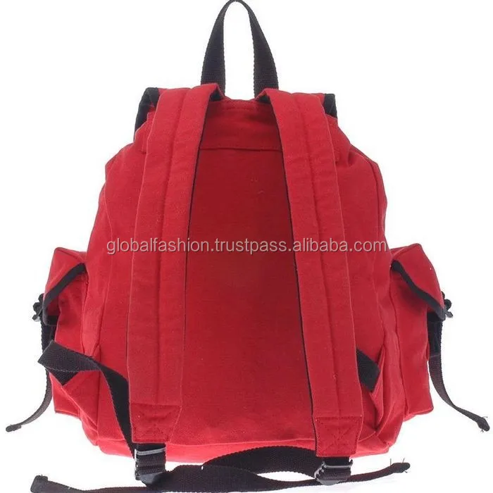 Eco-friendly OEM/ODM wash outdoor recycled canvas vintage retro backpack