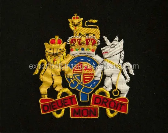 OEM High Quality Custom 3D Embroidery Bullion Patch Ranks White Anchor Blazer Badges Uniforms Hats Shoulders Collar Patch Shoes