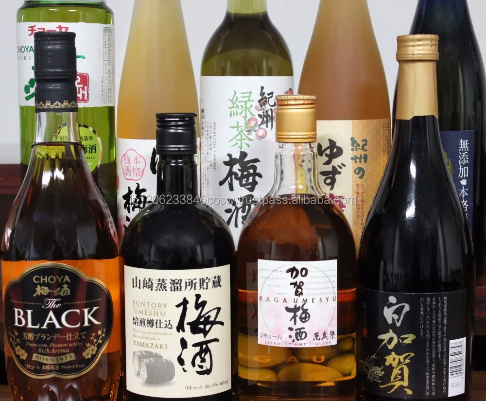 High-quality bottled plum wine beverages drinks of popular brands