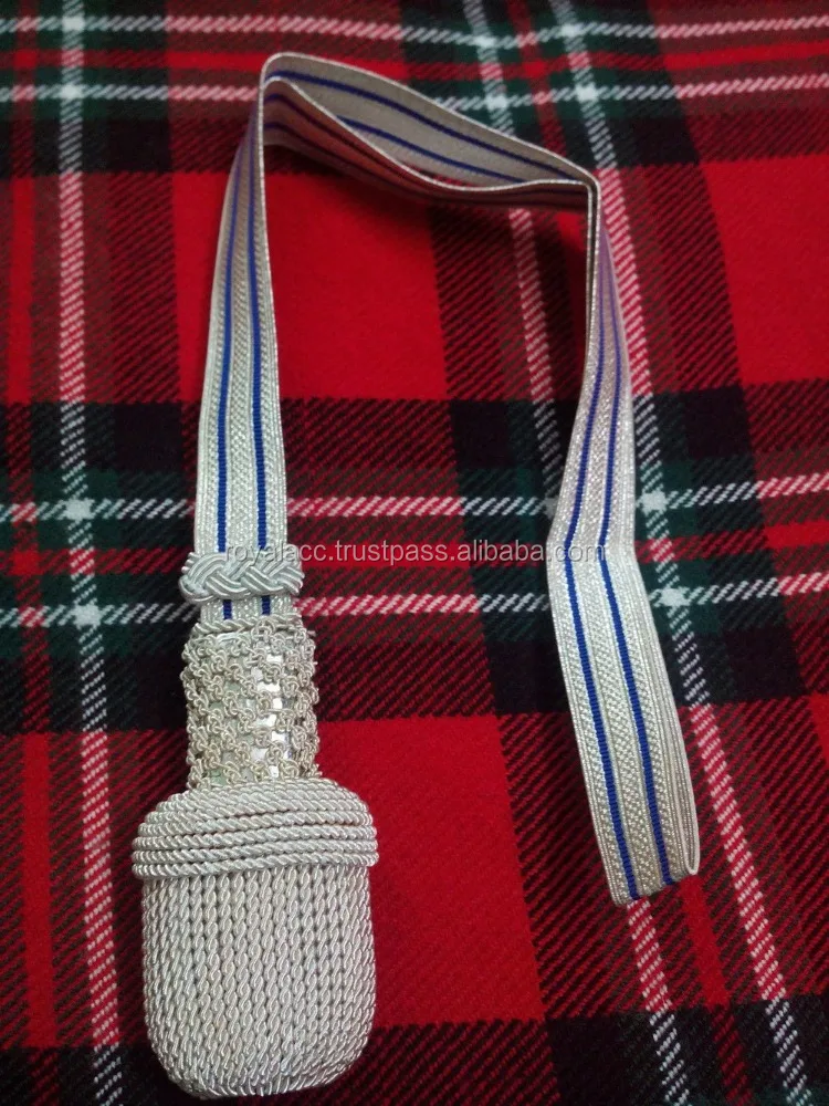 High Quality Tactical Sword Knot Custom Size Gold Wire Sword Knot for UK Officer Uniform Personal Defense Equipment