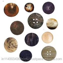 Natural Buffalo Horn Blanks Buttons for garments by crafts galore