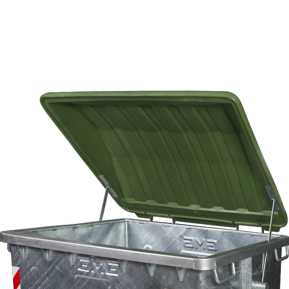 Waste Bin 660LT Metal with Plastic Steel stainless Steel