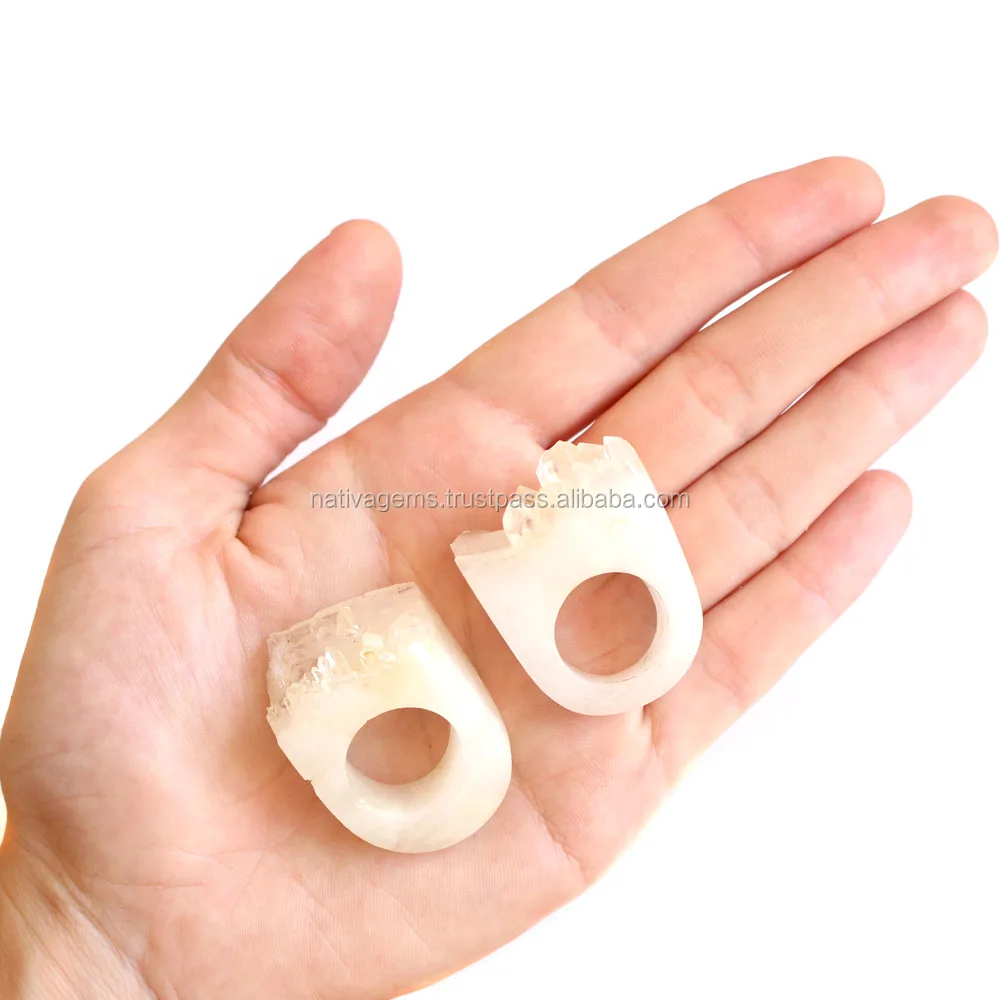 Прозрачные высококачественные кольца с кристаллами