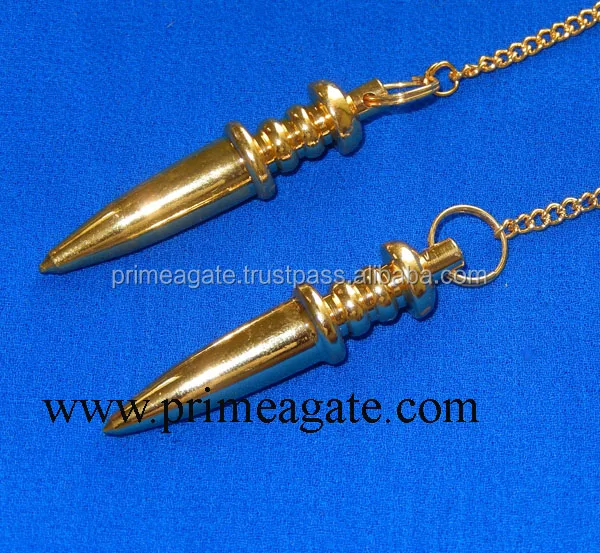 Latest Golden Sword Metal Pendulum | Buy Direct Metal Pendulums From INDIA