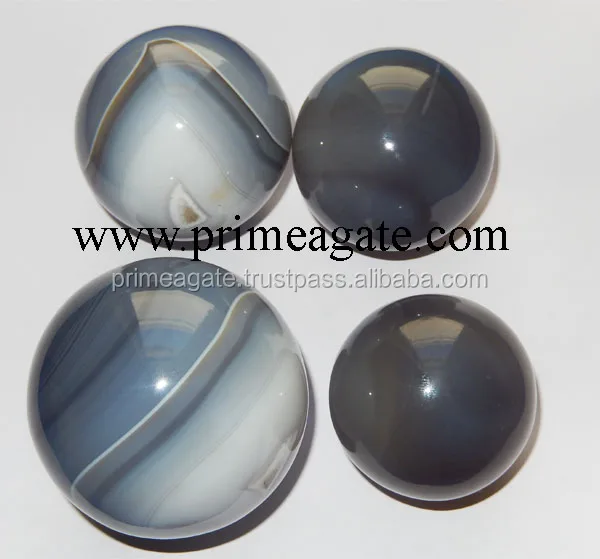 Latest High quality gemstone Banded Agate Balls | Prime Agate Exports | India
