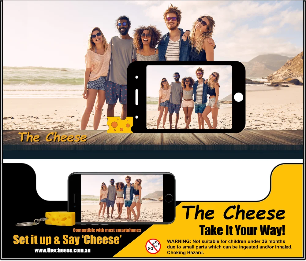 
The Cheese Smartphone Mobile Phone Selfie Photo Phone Holder 