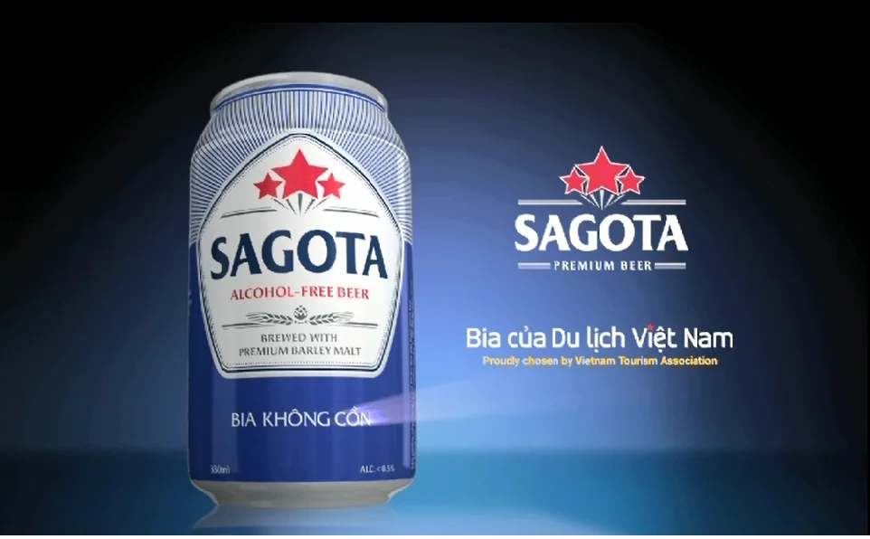 
Vietnam Vegeterian Beer Sagota can 330 ml 