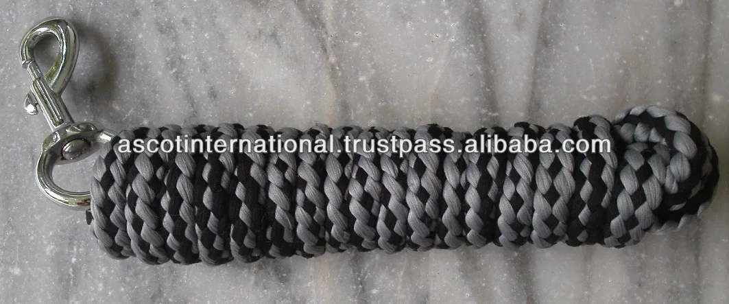 Horse accessories Head Collar Halter with Lead Rope cotton Equestrian riding Equipment durable custom logo wholesale portable