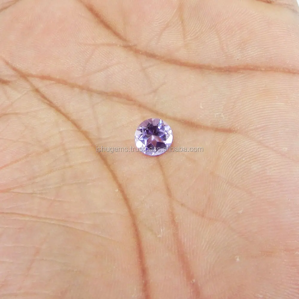 Natural Color Change Alexite Autumn Color 8mm Round Cut 2.3 Cts Synthetic Gemstone IG4382