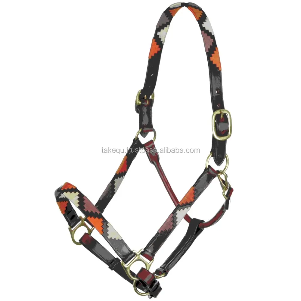 Polo Horse Leather Head Collar