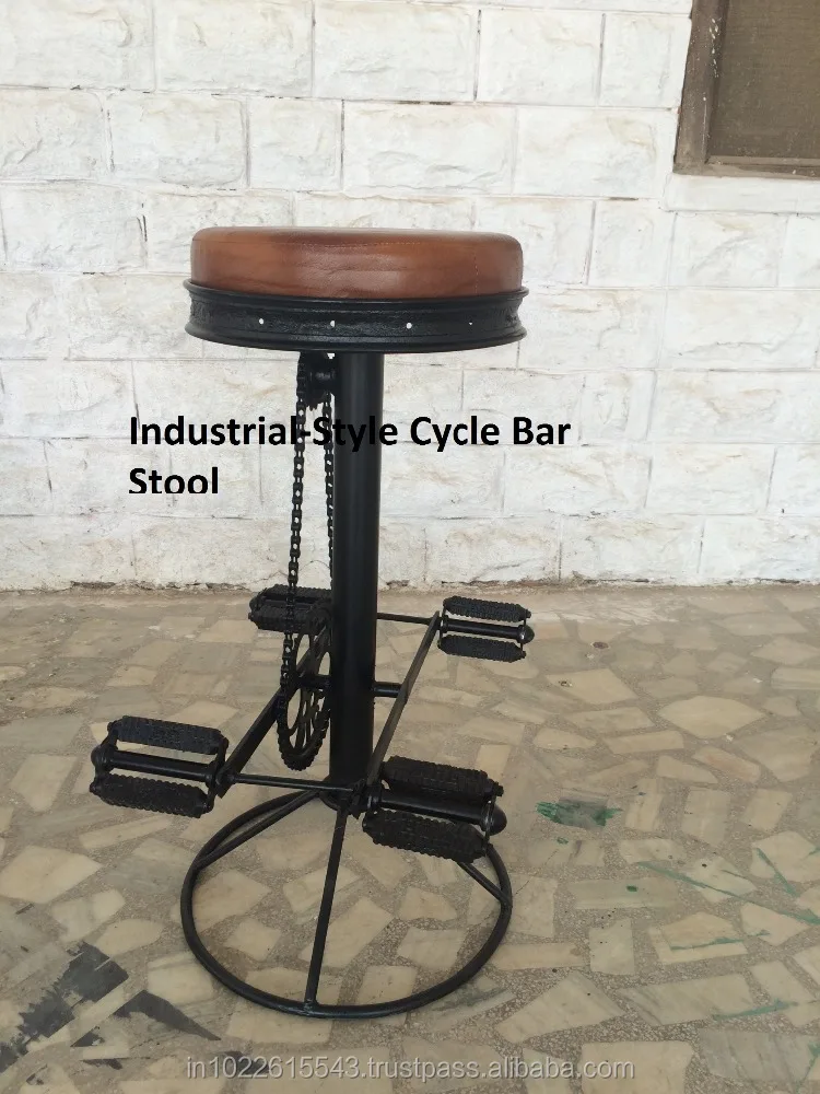 Industrial Vintage Cycle Style Bar Stool