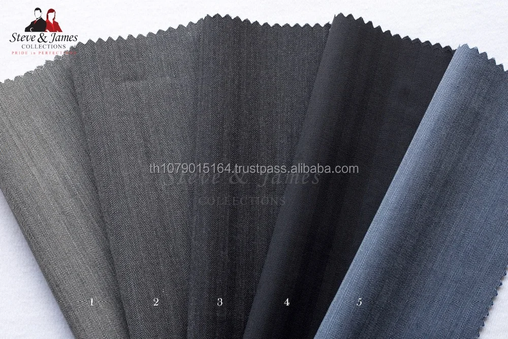 High Quality 100% Wool Fabric Textile for suit Jacket Trousers from Steve & James