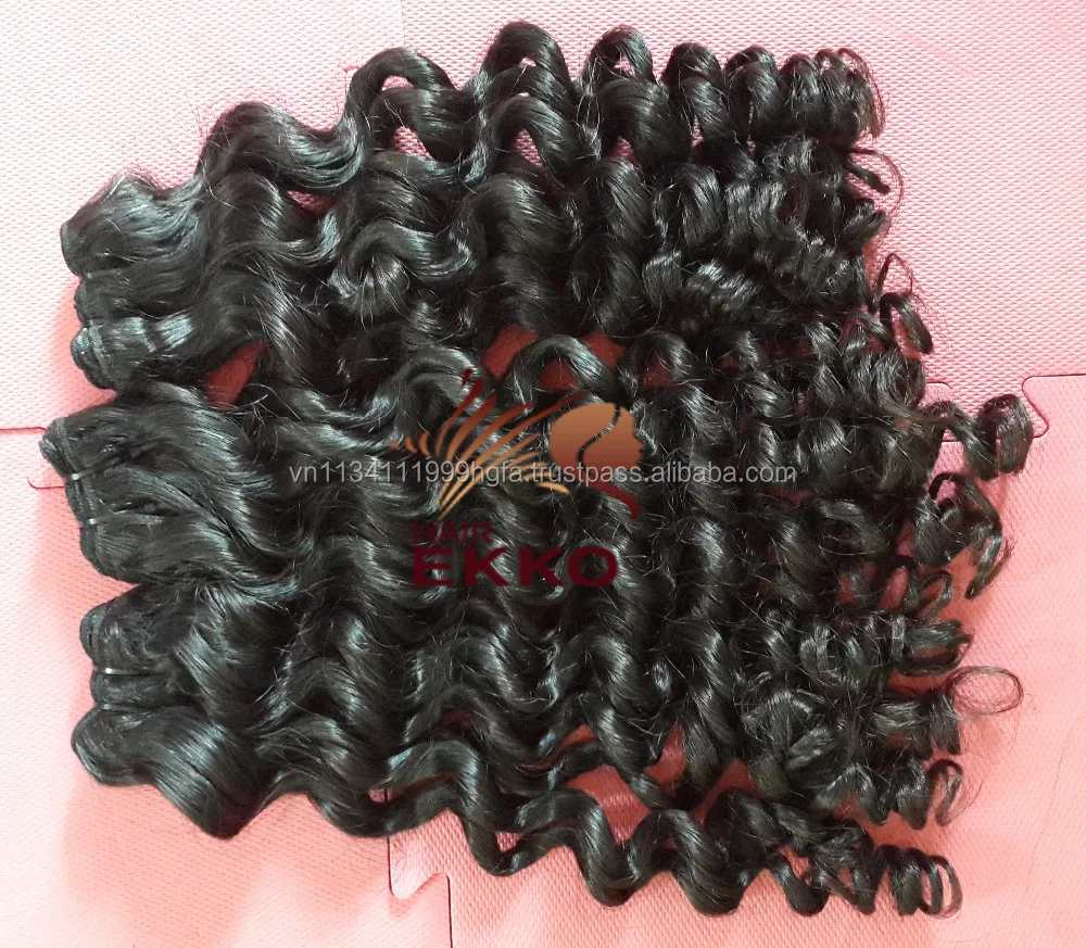 
Top Grade 7A Steamed curly weft hair curls Weave 3pcs/lot Human Hair Extensions 2016 