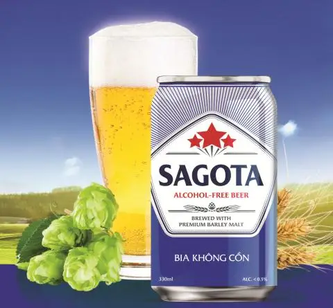 
Vietnam Vegeterian Beer Sagota can 330 ml 