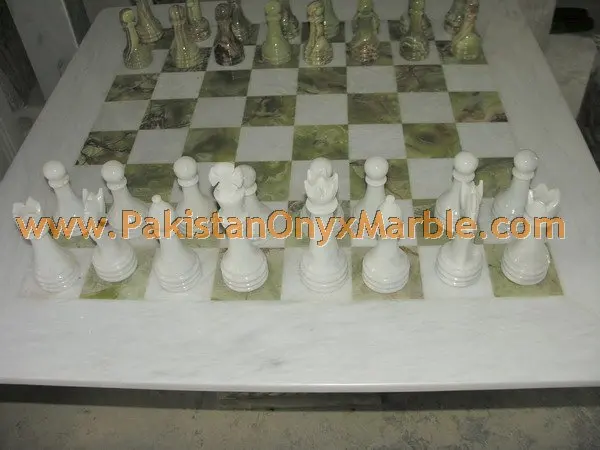 UNIQUE DESIGN ONYX CHESS BOARDS WITH FIGURES