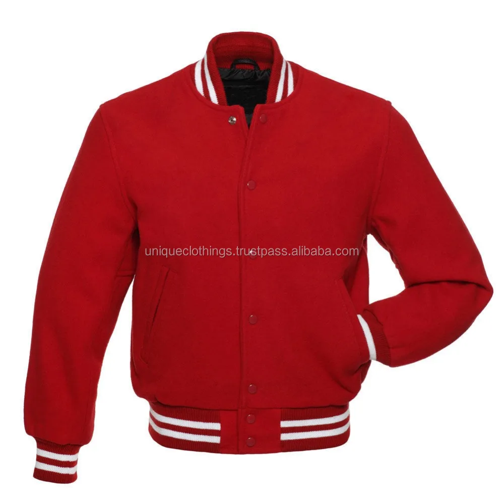 
Complete Red Wool Jacket Varsity jacket / Complete Wool letterman Jacket 