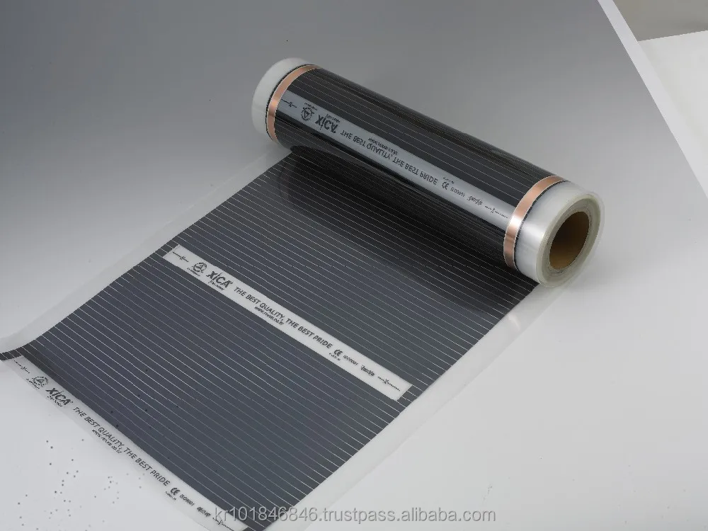 Good Product in The Korea REXVA XICA Heating Film, Underfloor heating part, Far Infared carbonn Heating Foil - CE/SASO