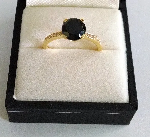 Studded Silver Gemstone Ring with Topaz Spinel Emerald Zircon Ruby IGI Certified for Wedding Party or Anniversary