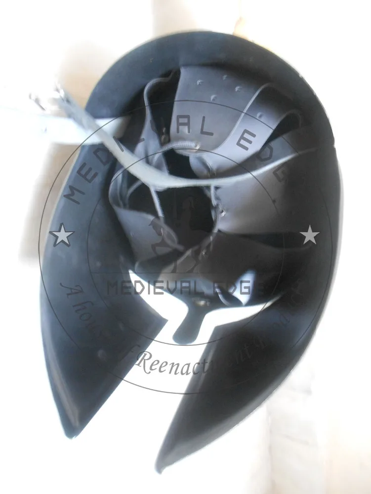 Royal Sparta & Greek Barbuti Black Helmet Ancient Helmet With Plume At An Affordable Price Largest Manufacture Company