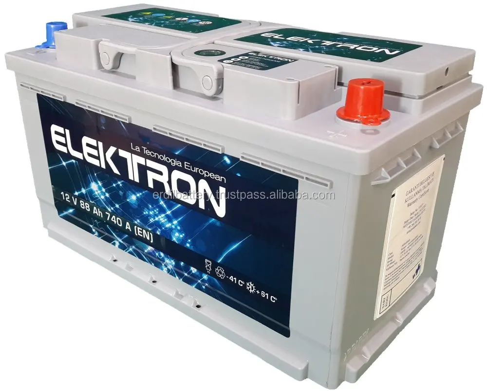 
88 Ah LB5 size Maintenance Free MF Battery from Turkish car battery manufacturer 