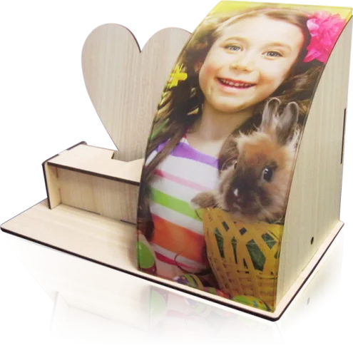 Индивидуальная модная деревянная USB настольная лампа с вашим собственным изображением