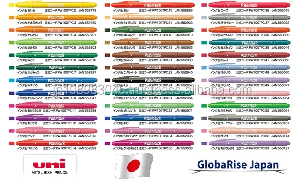 Ball-point pen uni-ball SA-R Mitsubishi Rollerball pens made in Japan