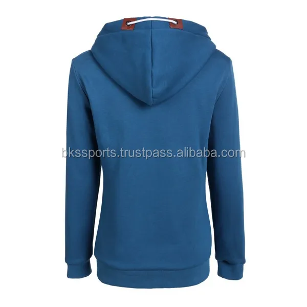 Women Fashion Casual Hooded Sweatshirt Winter Zipper Closure Pure Color Thick Fleece Leisure Sports Tops Hoodies Coat