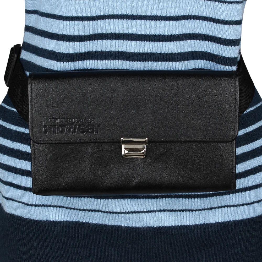 
100% genuine leather pouch waiter wallets 