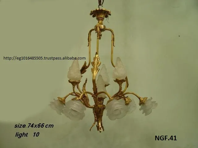 
brass chandelier 