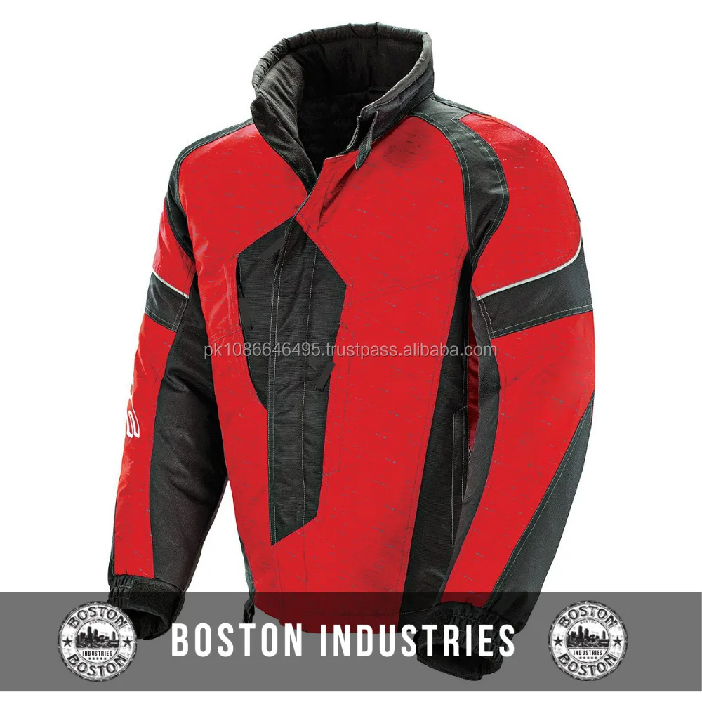 Мужская красная черная текстильная куртка для снегохода, гоночная текстильная куртка Cordura 600D