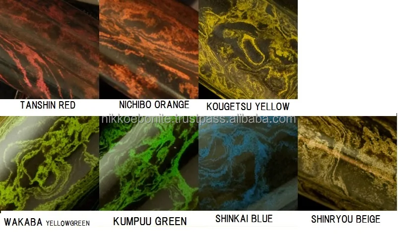 famous Japanese fountain pen, inspired by tools of Japanese tea ceremony made of original orange color ebonite material