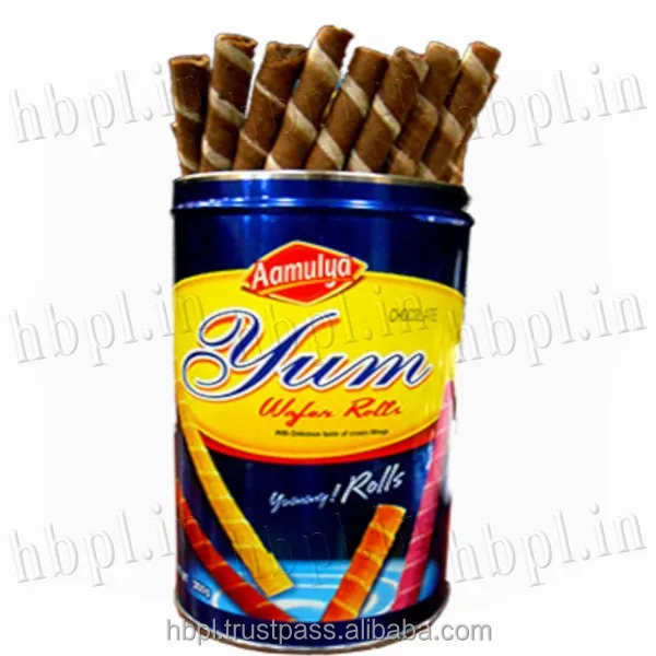 Ням вафельные рулоны 300 г вафельные палочки жестяные большого размера