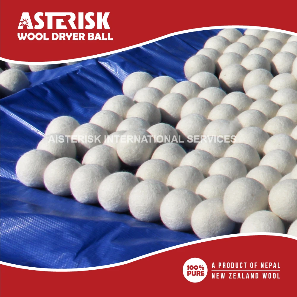 6-Pack XL 100% Organic Felt Dryer Ball Eco-friendly Smart Sheep Premium Wool Dryer Balls Reusable Fabric Softener Laundry Balls