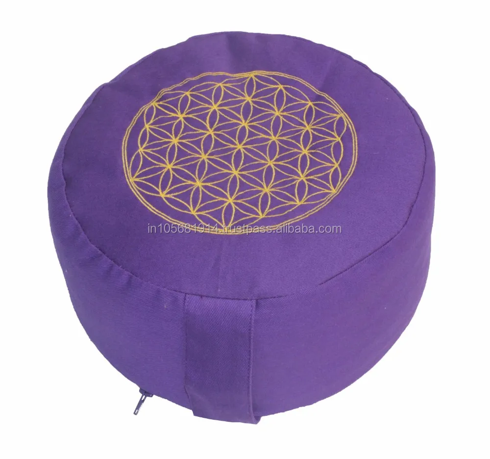 Zafu Cushion For Yoga Meditation Postures With Washable Outer Cover Best Quality Cushion Buy at Minimal Price