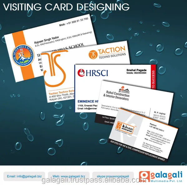 Customized and Professional Business Card Design, Company Visiting Cards - Graphic Design