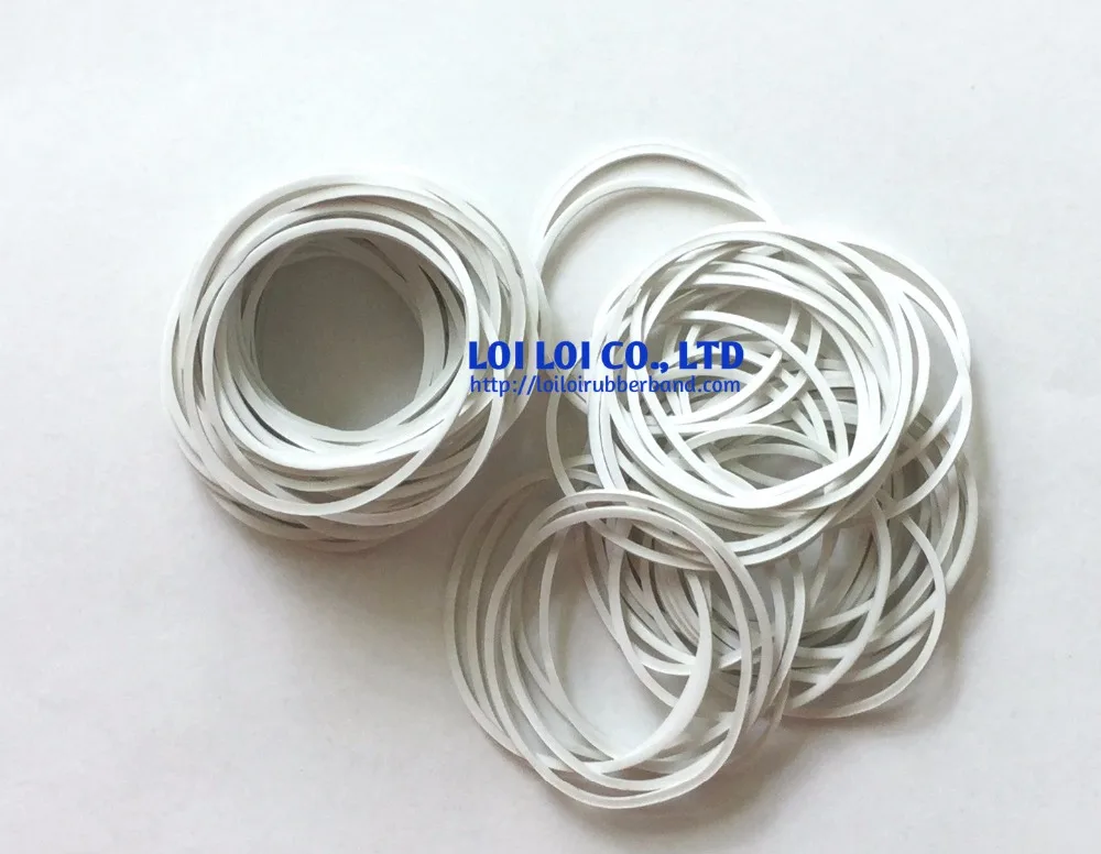 
Wholesale rubber band for money - Size 18 Durable Wide Solid White Color Natural Rubber Band Unbreakable and Elastic 