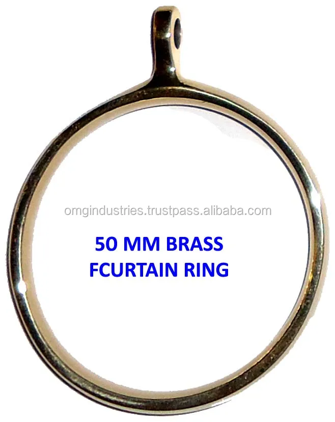OMG Industries  Curtain Ring Solid Brass Curtain Ring Accessories metal curtain rod ring